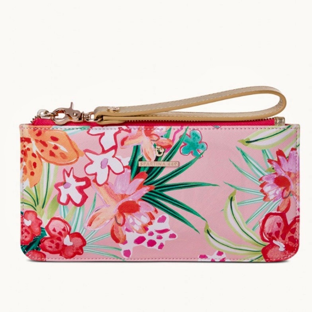 Spartina 449 Flamingo East West wristlet